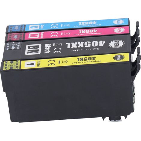 4 Cartouches d'Encre Compatibles BK C M Y pour Imprimante Epson WorkForce Pro WF-3820DWF - Flux d'Encre Régulier (1/5)