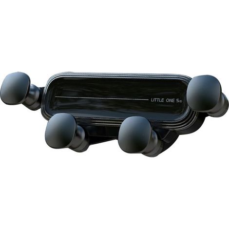 Support de téléphone de voiture à gravité amélioré, verrouillage automatique, mini ventilation mains libres pour 4,7 à 6,9 pouces, gris (1/5)