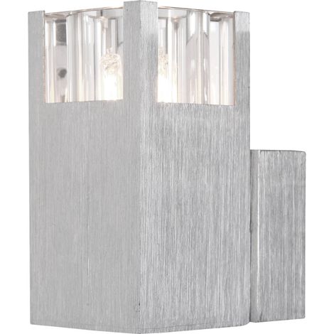 Wand Strahler Diele silber G9 warmweiß Diele Flur Aluminium Globo 56444-1 AMOENA