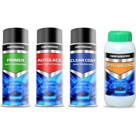 Großes Set aus Primer, Basislack und Klarlack 3XSPRAY Hyundai CS (1/5)