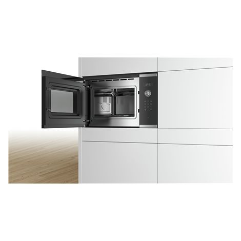 Bosch – Micro-ondes encastrable 25L 900W – Commande électronique – Dimensions 38.2 x 59.4 x 38.8 cm – Inox
