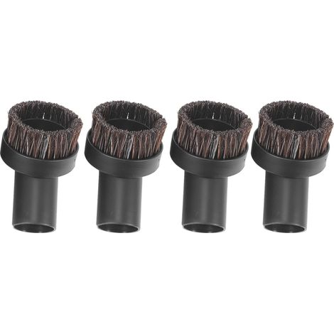 BEBUSINGOTO Juego de 4 cepillos redondos de repuesto para aspiradora de crin de caballo, herramientas para limpiar esquinas y pistas, diámetro interior de 32 mm. (1/5)