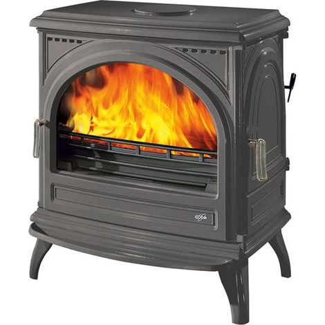 Poêle à bois fonte 9kw anthracite - Godin - 366106ANTHRACITE