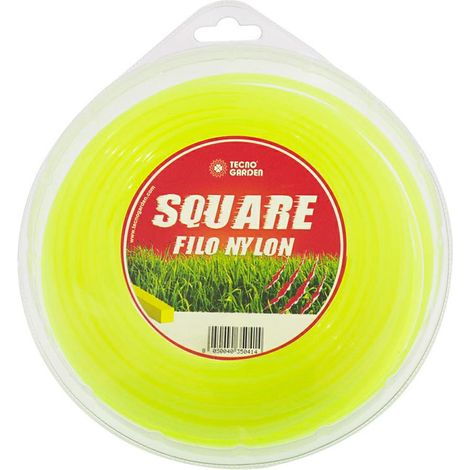 Blister filo Giallo Fluo Quadro diametro 4 mm Lunghezza 30 metri
