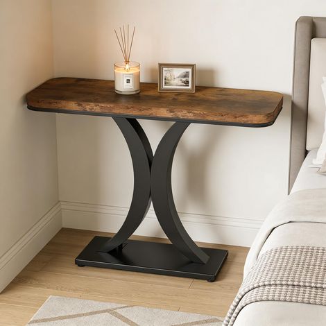 Table console d'entrée élégante, meuble de salon, table d'appoint pour hall, console seule (1/5)