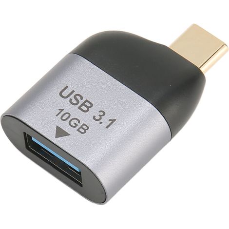 10-Gbit/s-USB-C-Adapter aus Aluminium für Laptop, Drucker und Smartphone (1/5)