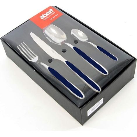 Abert Servizio Posate 24pz Master BLU/INOX RN91221L1524