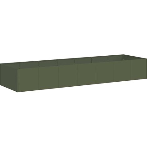 Maison Exclusive - Fioriera Verde Oliva 280x80x40 cm in Acciaio