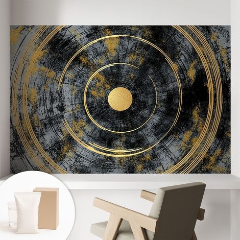 Papier peint intissé décoratif pour chambre et salon Design moderne à poser facilement - Colle incluse gratuite Dynamique cosmique 104x70 cm (1/5)