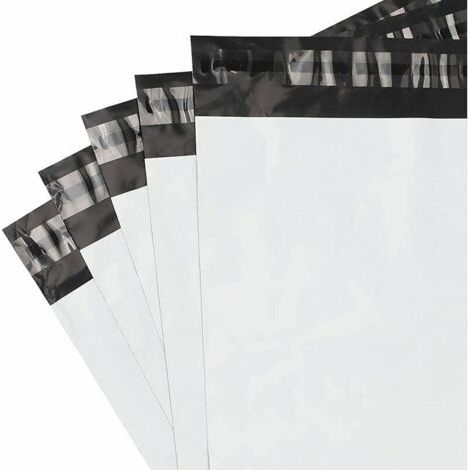 Lot de 100pcs Enveloppes Plastiques Expedition A3, Sac Envoie Colis Vinted Grand Format - 30 x 42cm , Pochette Envoie Colis est Idéal Pour Emballage Colis Vêtements Grand (1/5)