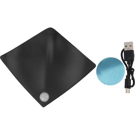 Ortviai Applique murale LED sans fil rechargeable avec capteur de mouvement pour chambre, couloir, escalier et placard (1/5)