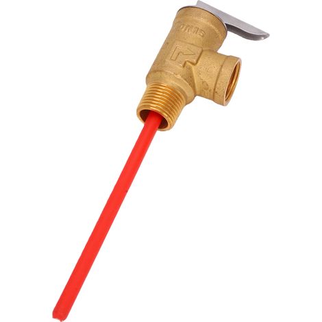 Valve de décompression de réservoir 1/2 pouces avec sonde étendue pour température et chauffe-eau, sécurité 150 PSI DN15 (1/5)