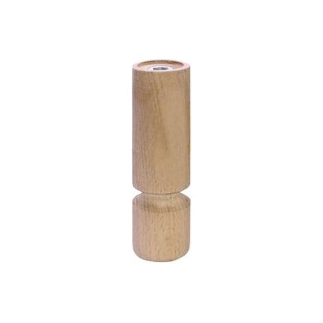 Piede in legno serie "Birillo" - Ø 40 - H.180 mm. - grezzo