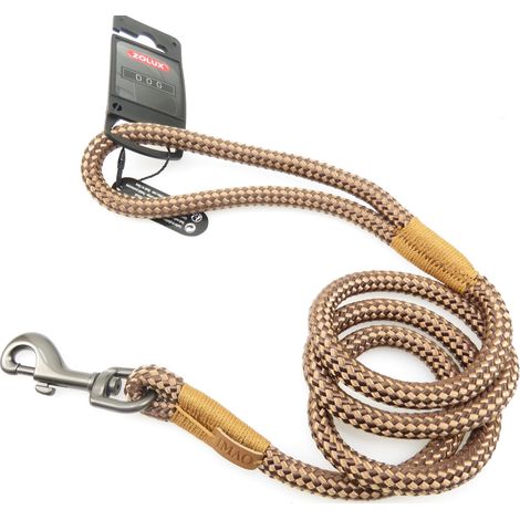 Laisse IMAO Hyde park. ø 11 mm x 1,2 mètre. marron pour chien. - zolux