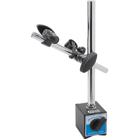Ks Tools – Pied comparateur magnétique 60x50x55 mm – Amplitude de mesure 180 mm – Force d'adhésion 600 N – Bras articulé pour réglage fin