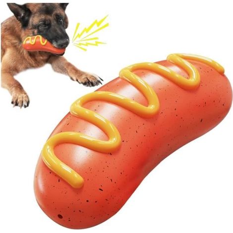Jouet à mâcher pour chien - Indestructible - Flottant - Interactif - Blanc - Taille moyenne et grande (1/4)