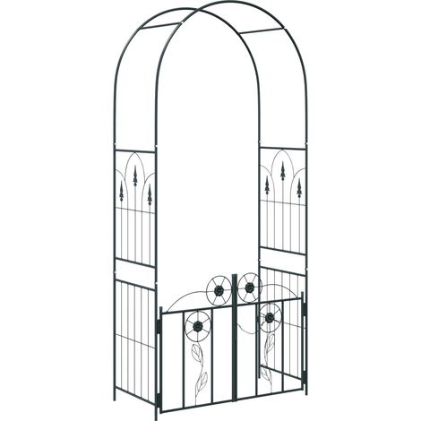 Maison Exclusive - Arco da Giardino con blocco Nero 102 x 50 x 218 cm