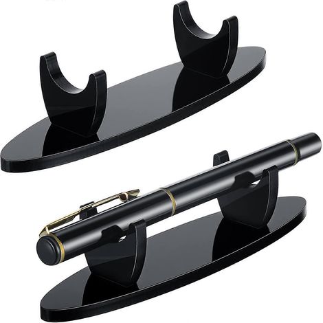Présentoir porte-stylos en acrylique (2 pièces, noir) (1/5)