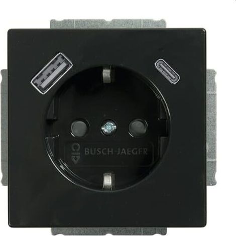 Busch-Jaeger SCHUKO-Steckdose 20 EUCB2USBAC-81 A+C