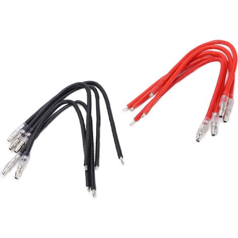 10pcs Connecteur Extension Câble Durable Souple Résistant pour Moteur à Balais, Fiable Anti-Casse, Lot de Fils de Rallonge (1/5)