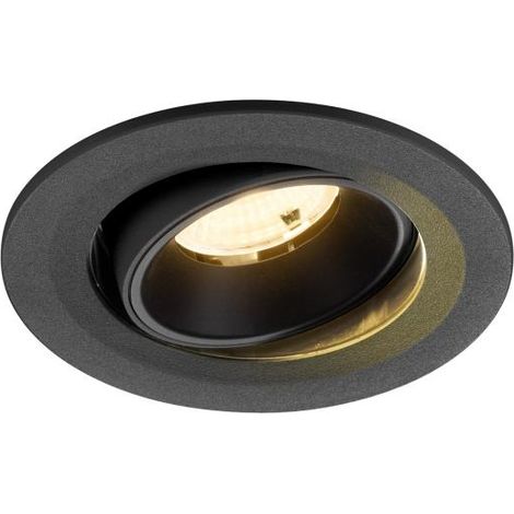 Spot encastré NUMINOS® MOVE S intérieur 3000 K 55° IP20 rond noir - SLV - 1009511 (1/2)