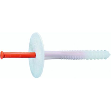 Cheville à frapper pour isolant ISO avec clou plastique pour fixation de polystyrène expansé - 115 mm - boîte de 200 - SPIT