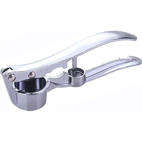 Exprimidor de ajo multifuncional sin cara y abrebotellas, herramienta de cocina de acero inoxidable (1/4)