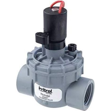 Electroválvula de riego 9V Irritrol 2400MT 1'' tapa roscada. Funciona con programadores de riego a bateria
