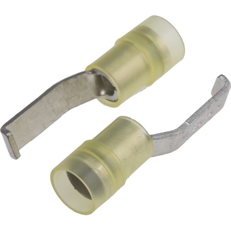 Cosse à sertir type languette, 4.6mm x 1mm, Jaune 10AWG 6mm² 12AWG 4mm² Non-Enveloppé
