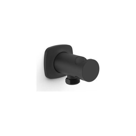 Support fixe avec arrivée d’eau pour douchette Noir mat - TRES 22218201NM