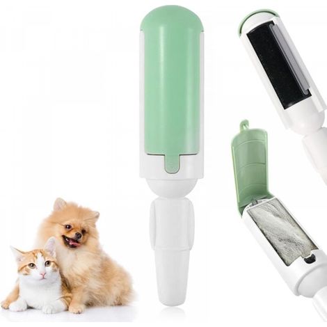 Brosse Anti Poils Animaux Chat Chien, Rouleau Poils Animaux, Brosse Ramasse Enlève Poils Réutilisable pour Poils d'animaux (1/5)