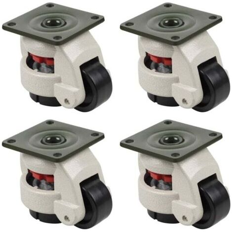 Roulettes de Nivellement Rétractable 500KG pour Établi, Roulettes pivotantes, pour machine industrielle Gd-60F roulettes en nylon à usage intensif