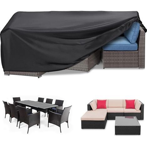 Telo di copertura per mobili da giardino, realizzato in tessuto Oxford 210D impermeabile e resistente, 150 x 90 x 71 cm, impermeabile e resistente ai raggi UV. (1/5)