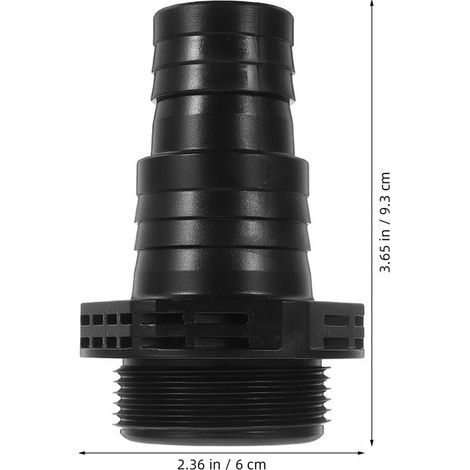 5 ensembles raccord fileté SPS noir – Diamètres 32 et 38 mm – Compatible pompes SPS100,75,50,25 – Adaptateur étanche (1/5)