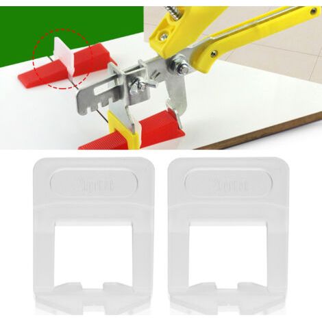20 pièces de base de nivellement pour carrelage de 2 mm, clips d'espacement pour carrelage en céramique, système de nivellement (1/5)