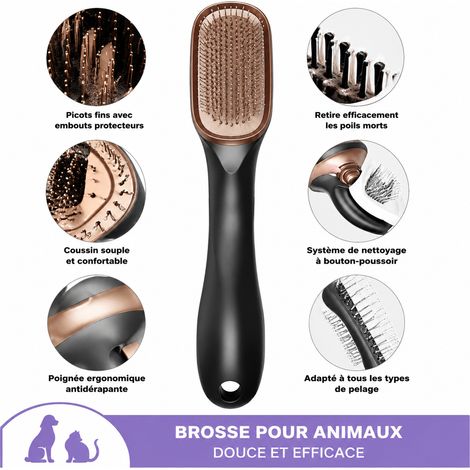 Brosse soufflante et lissante 3 en 1 multifonction thermique PTC noir standard GB noir réf 6843 38 × 9 × 7 cm 535 g – Livraison gratuite (1/5)