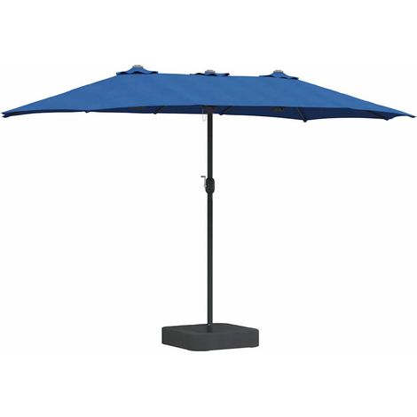 Parasol de jardin，Parasol d'extérieur Bleu 385 x 209 x 244 cm tissu CFW83086 (1/5)