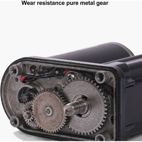 Actionneur linéaire électrique noir IP65 1000N avec moteur à engrenages métalliques pour fauteuil de massage, course de 200 mm, kit de télécommande 12 V (1/5)