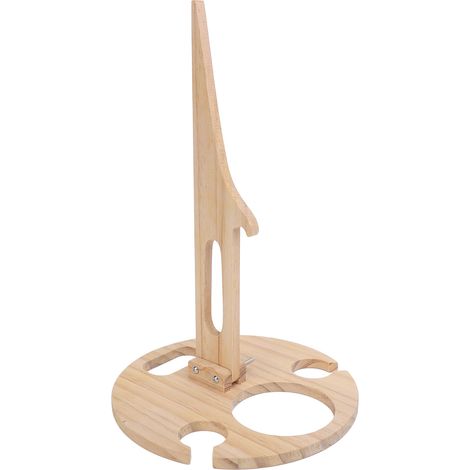 Table de pique-nique pliante à vin, table de plage en bois, porte-bouteilles portable pour le camping et les activités de plage en plein air (1/5)