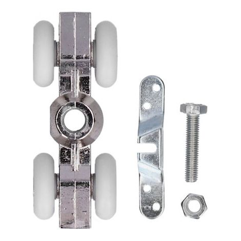 DEESSE SHOP-Porte de Douche Patins de Roue Coulissante Suspension Extérieure Maison Salle de Bain Porte Coulissante Poulie Rouleau Pièces de Fixation de Remplacement 22mm (1/5)