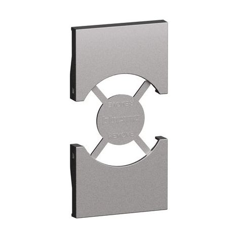 Bticino Cov. Presa IT/GER 2M Steel LIVING NOW KS03