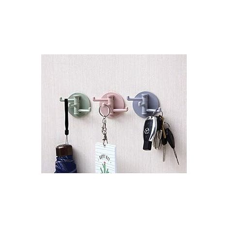 ganchos autoadhesivos, artículos de baño, ganchos autoadhesivos para barras de pegamento para paredes/puertas de cocina, (1/5)