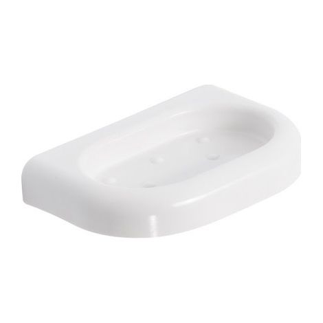 Portasapone Bagno a Parete Bianco in Plastica Resistente Durolite Linea Metaform (1/10)