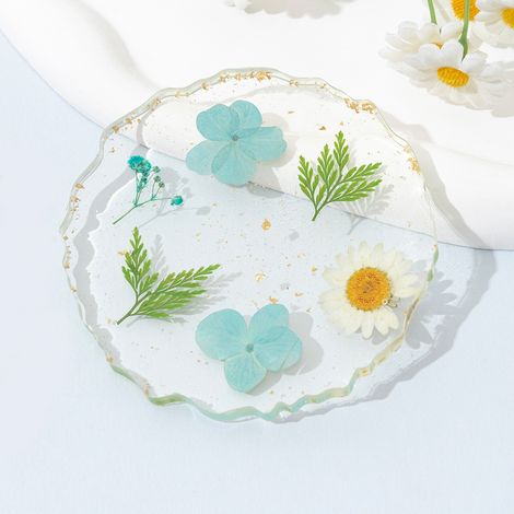 Lot de 2 dessous de verre en résine antidérapants, réutilisables, pour protéger la table, le bureau, la maison, le bureau ou le bar. (1/5)