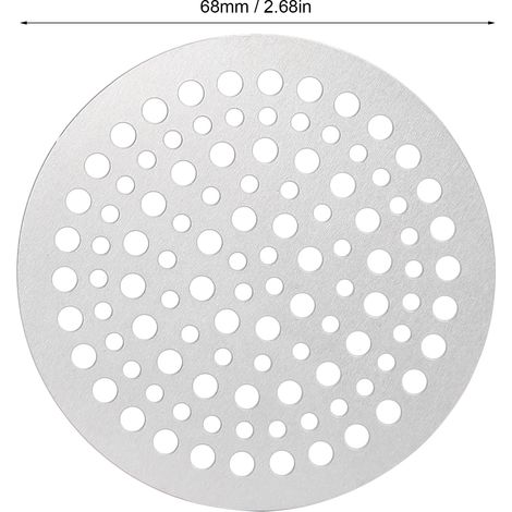 Couvercle de siphon de sol rond de 68 mm, filtre anti-obstruction pour cheveux, couvercle de récupération des cheveux (1/5)