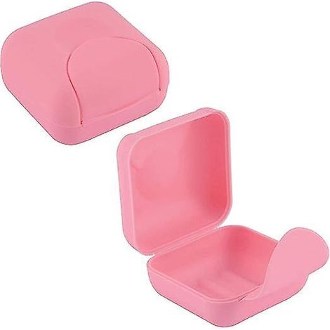 lot De 3 (vert + Bleu + Rose) - Porte-savon De Voyage Color De Petite Taille, Boucle Tanche, Porte-savon En Plastique. (1/5)