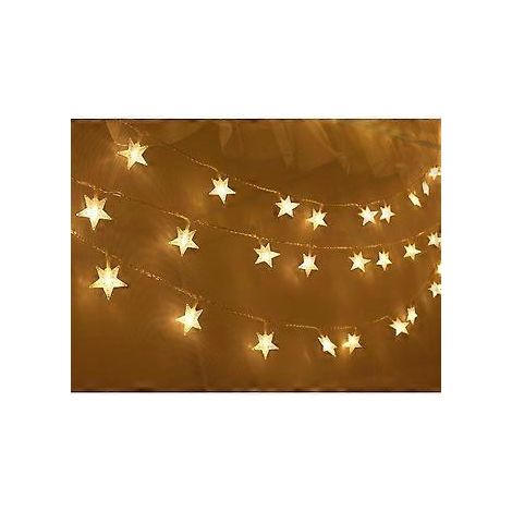 Sternen- und Schneeflocken-Lichterkette für Hotel, Zuhause, Hochzeiten, Familienfeiern, Schulpartys