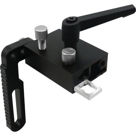 Butée de rail d'onglet type 75. limiteur de rainure en T. positionneur de rail en T en alliage d'aluminium. butée de rail d'onglet pour le travail du bois (1/4)
