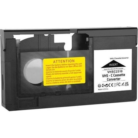 Convertisseur Cassette Adaptateur VHSC SVHS-C Compatible 8mm MiniDV Hi8 Enregistrement Vidéo