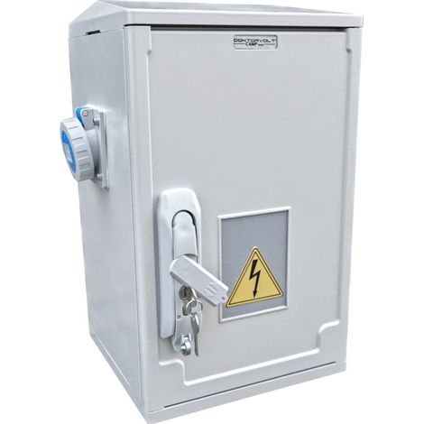 Stromverteiler RCBO FI/LS-Schalter 2x 230V CEE-Steckdose IP44 0164 (1/4)